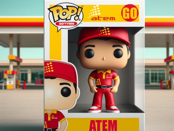 Bonecos Funko dos frentistas das maiores distribuidoras do Brasil